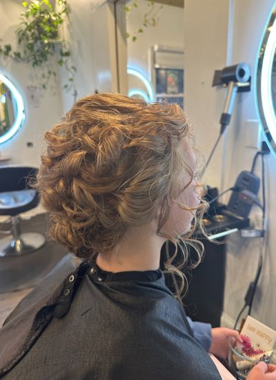 Wedding hairstyle at Sanctuary Salon & Spa Cornelius NC