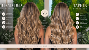 Hand tied vs Tape In Extensions